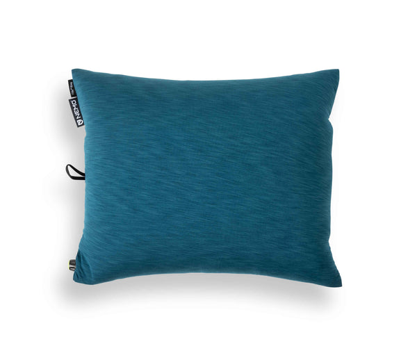 Blue rectangular Fillo™ King Camping Pillow by Nemo Equipment on a white background.